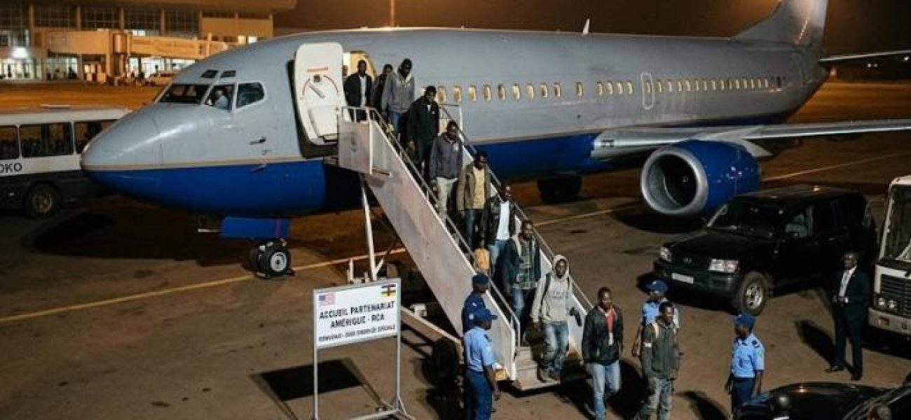 Centrafrica: Abimukira ba mbere birukanwe muri Amerika bageze i Bangui