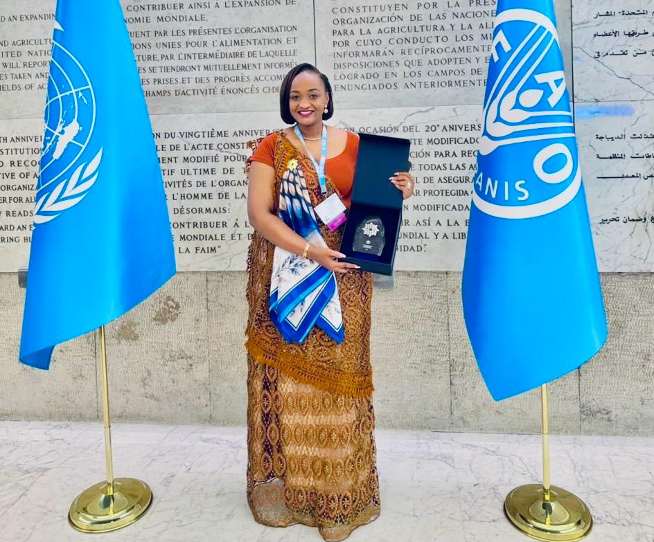Uwamahoro Nadege yashyizwe mu bagore 100 b’indashyikirwa ku Isi bashimwe na FAO