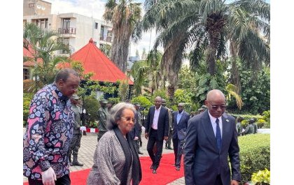 Kenyatta, Masisi na Sahle-Work bari i Kinshasa nyuma yo kuva i Kigali n’i Goma