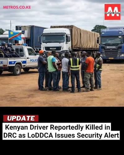 RDC: Iyicwa ry’umushoferi w’ikamyo wo muri Kenya ryateje imyigaragambyo